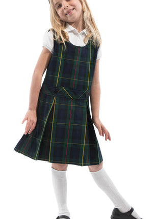 School Uniform Girls Plaid Jumper Top of The Knee Plaid #83 by hello nella