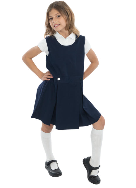 Jersey de color sólido para niñas de uniforme escolar en la parte superior de la rodilla