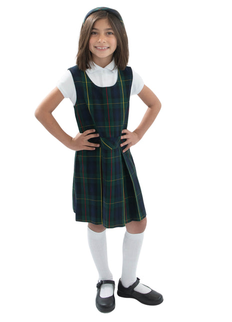 School Uniform Girls Plaid Jumper Top of The Knee Plaid #83 by hello nella