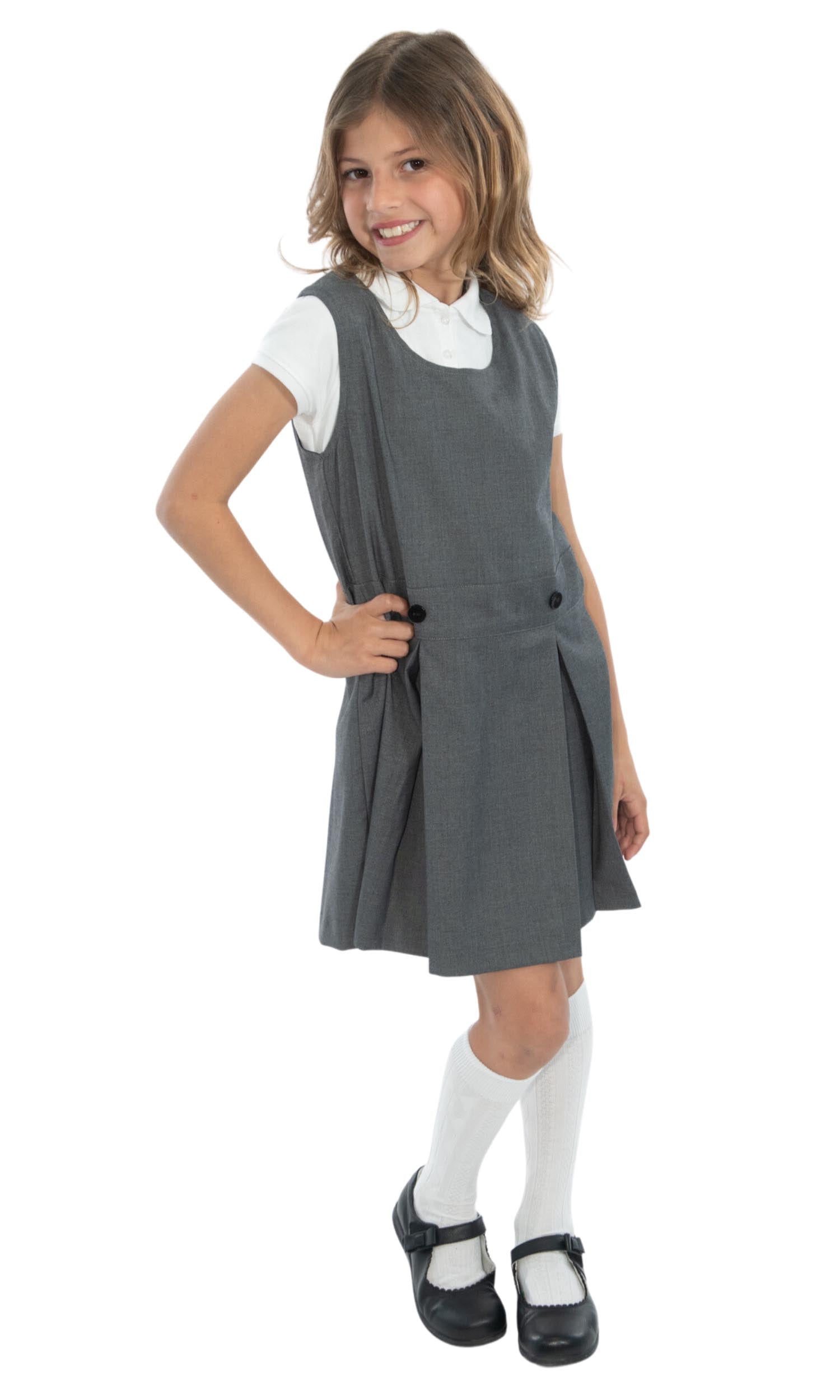 School Uniform Girls Solid Color Jumper Top of The Knee by hello nella School Uniform Girls Solid Color Jumper Top of The Knee by hello nella