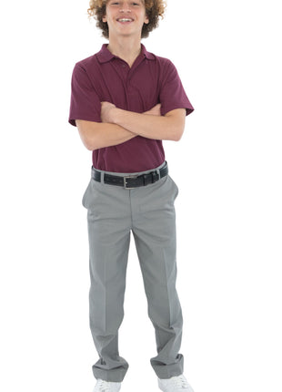 School Uniform Boys and Mens Flat Front Pants by Tom Sawyer