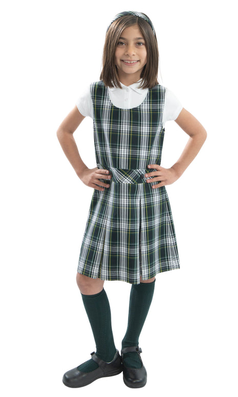 Uniforme escolar Niñas Plaid Jumper Parte superior de la rodilla Plaid #61