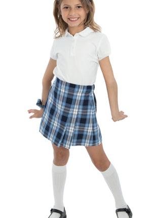 School Uniform Girls Two-Sided Pleated Skort Plaid #76 by hello nella