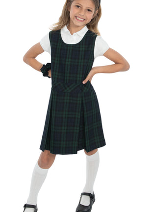 School Uniform Girls Plaid Jumper Top of The Knee Plaid #79 by hello nella