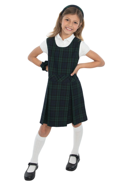 School Uniform Girls Plaid Jumper Top of The Knee Plaid #79 by hello nella
