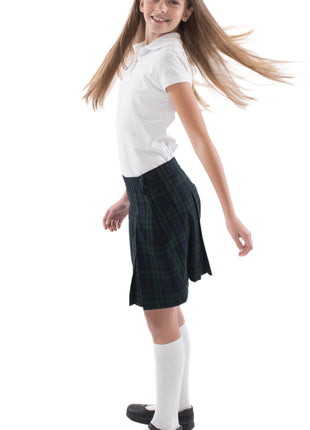 Falda plisada de caja para niñas de uniforme escolar parte superior de la rodilla a cuadros #79