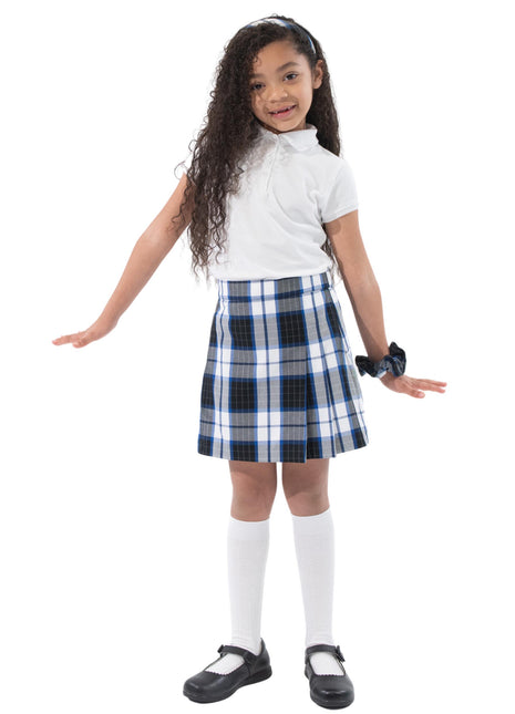 Falda pantalón plisada de dos caras para niña de uniforme escolar a cuadros #114