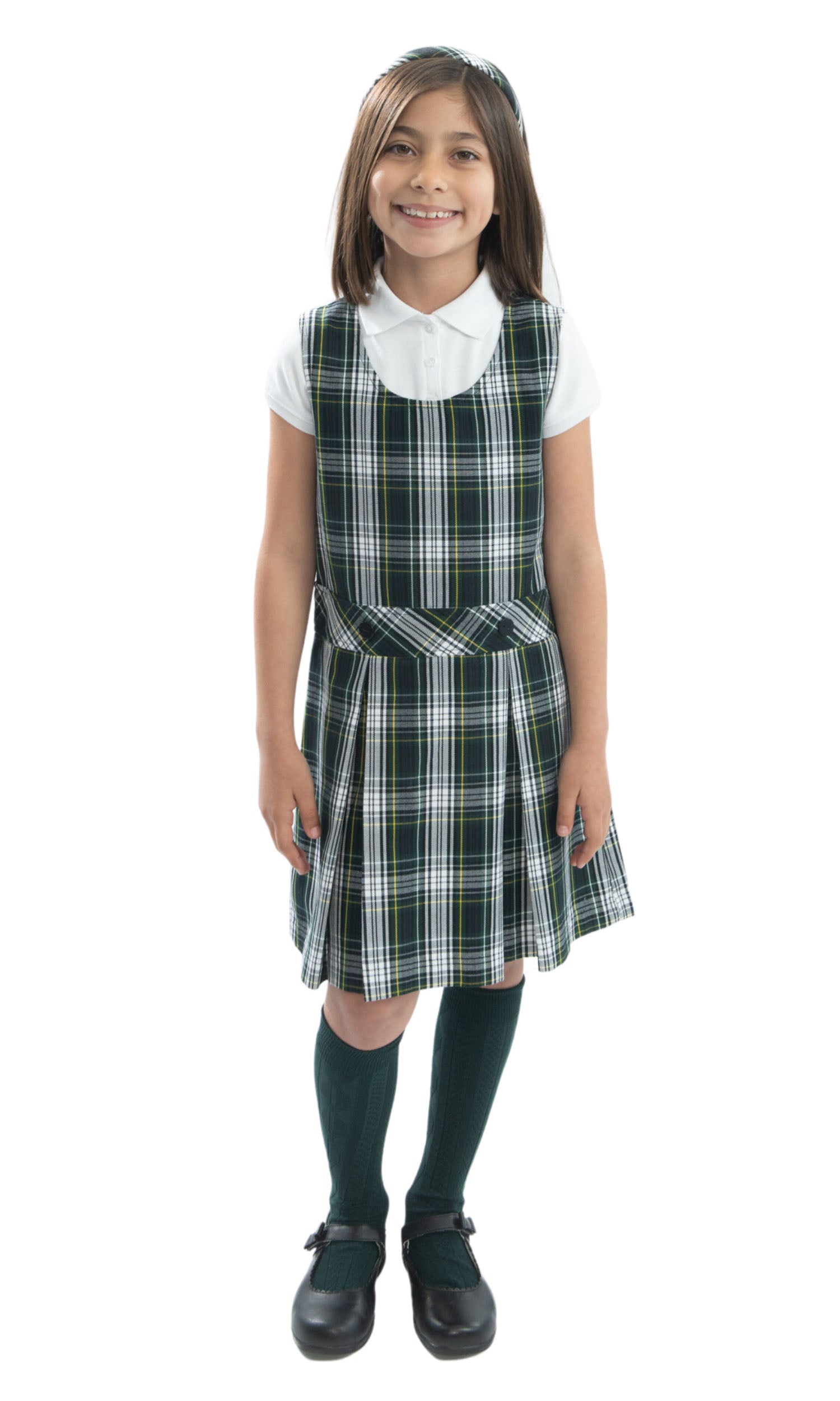 Jumper Dresses Green Plaid Jumper Uniform International Plaid