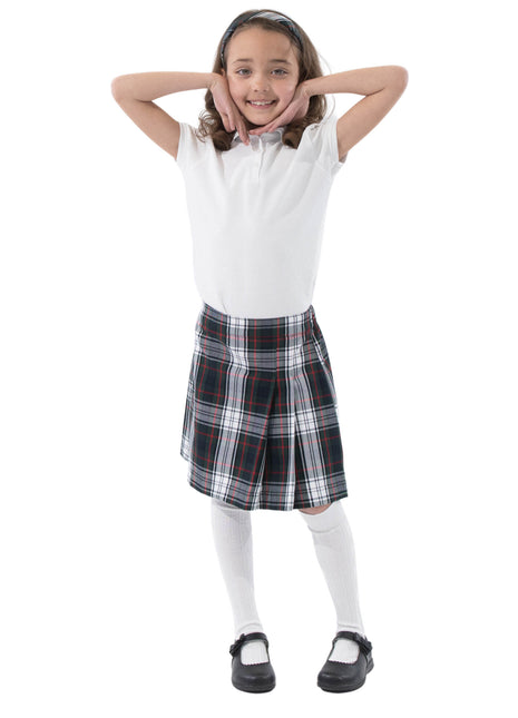 School Uniform Girls Two-Sided Pleated Plaid Skort – hello nella